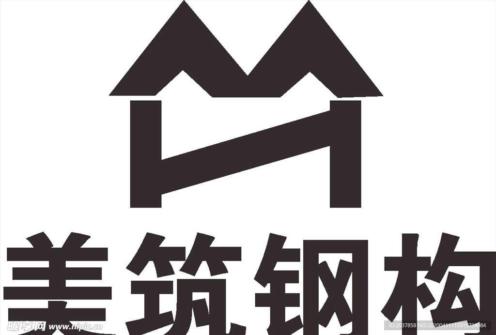 美筑钢构 LOGO 标志 商标