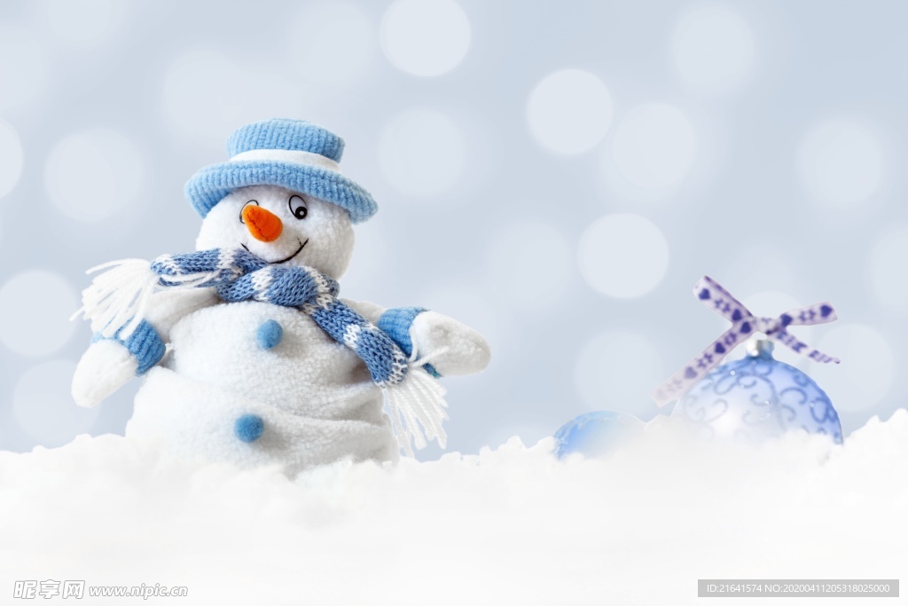 可爱雪人