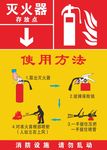 灭火器使用方法海报