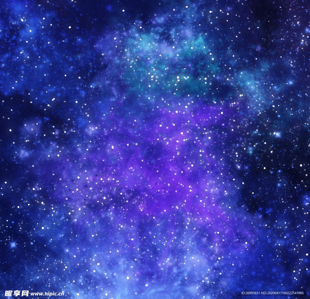原创手绘科技星空粒子背景