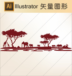 花草剪纸 山水剪纸  山水画