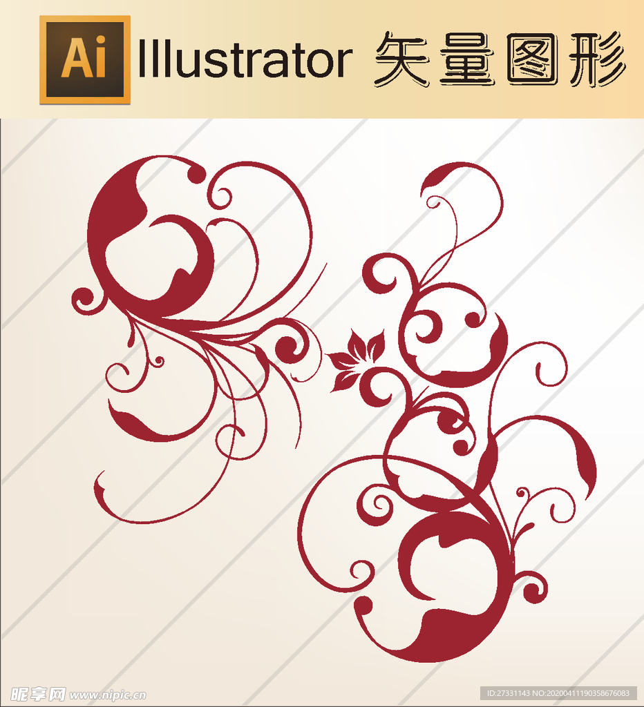 花草剪纸 动物剪纸 简洁手绘