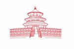 天坛线稿