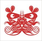剪纸老鼠