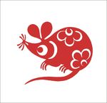 剪纸老鼠