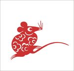 剪纸老鼠