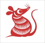 剪纸老鼠