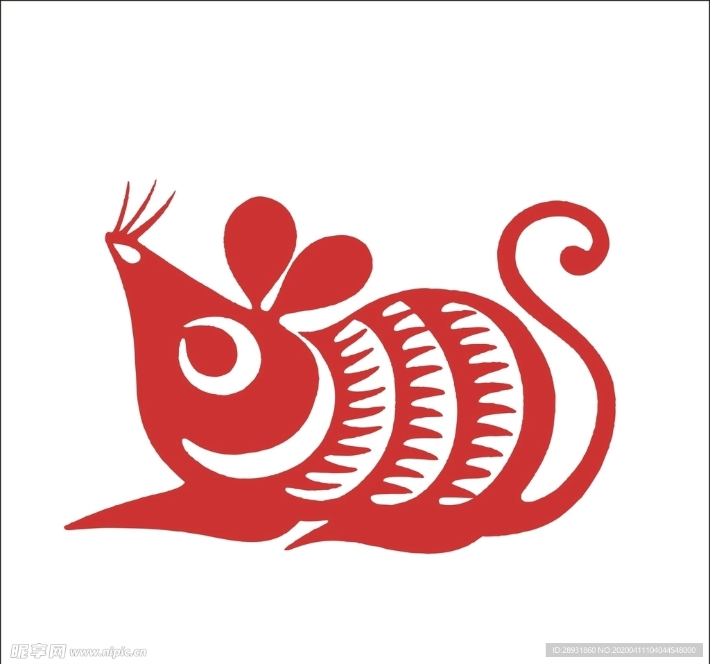 鼠年剪纸