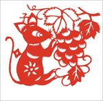 剪纸老鼠