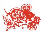 剪纸老鼠