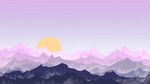 山 插画山