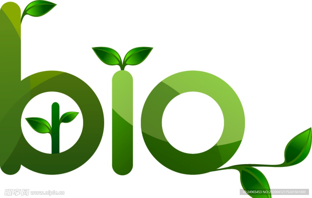 bio绿色创意图标