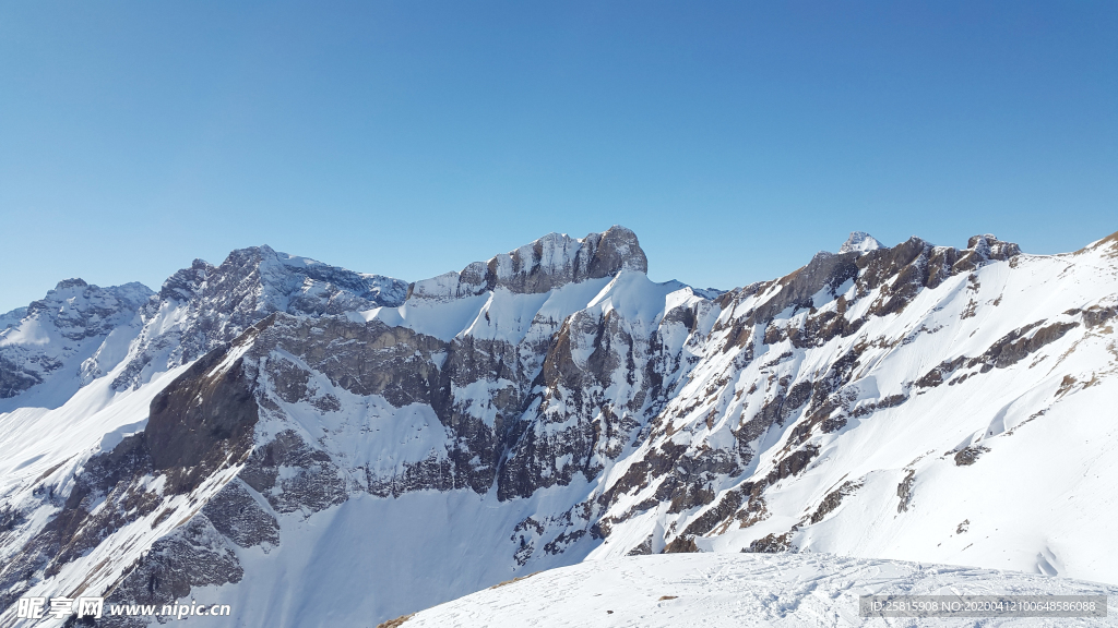 雪山冰川自然图片