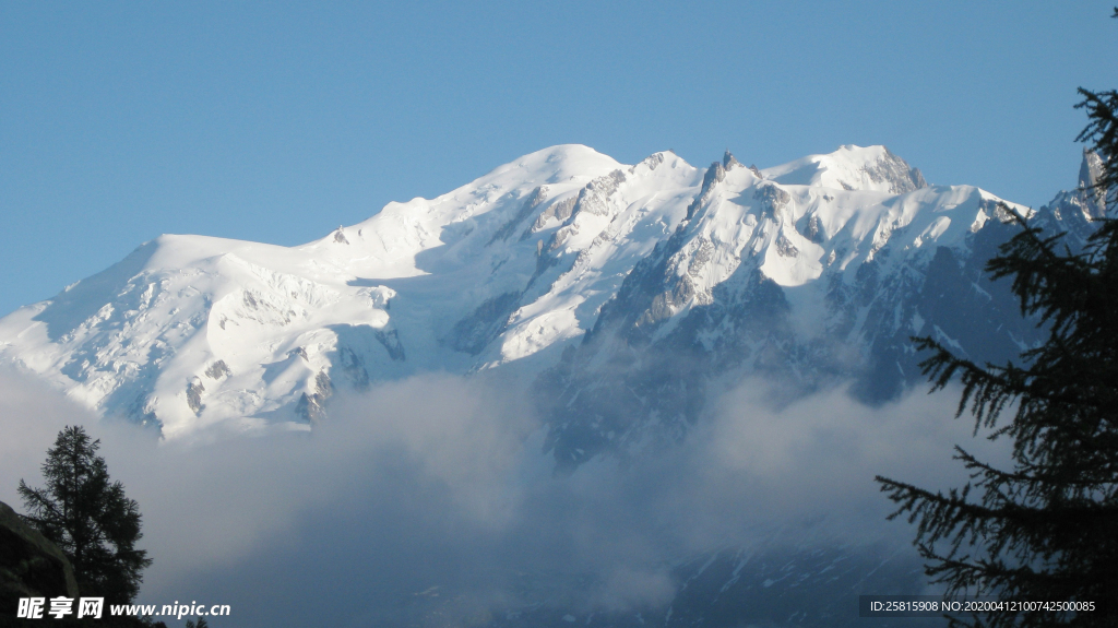 雪山冰川自然图片