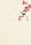 传统工笔画宣纸子桑花卉背景
