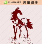 动物剪纸 简洁手绘 手绘画