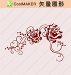 花草剪纸 花草壁纸 简洁手绘