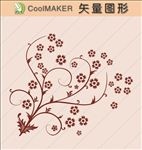 花草剪纸 花草壁纸 简洁手绘