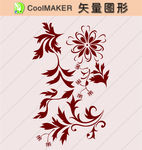 花草剪纸 花草壁纸 简洁手绘