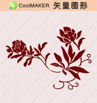 花草剪纸 花草壁纸 简洁手绘