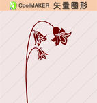花草剪纸 花草壁纸 简洁手绘