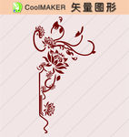 花草剪纸 花草壁纸 简洁手绘