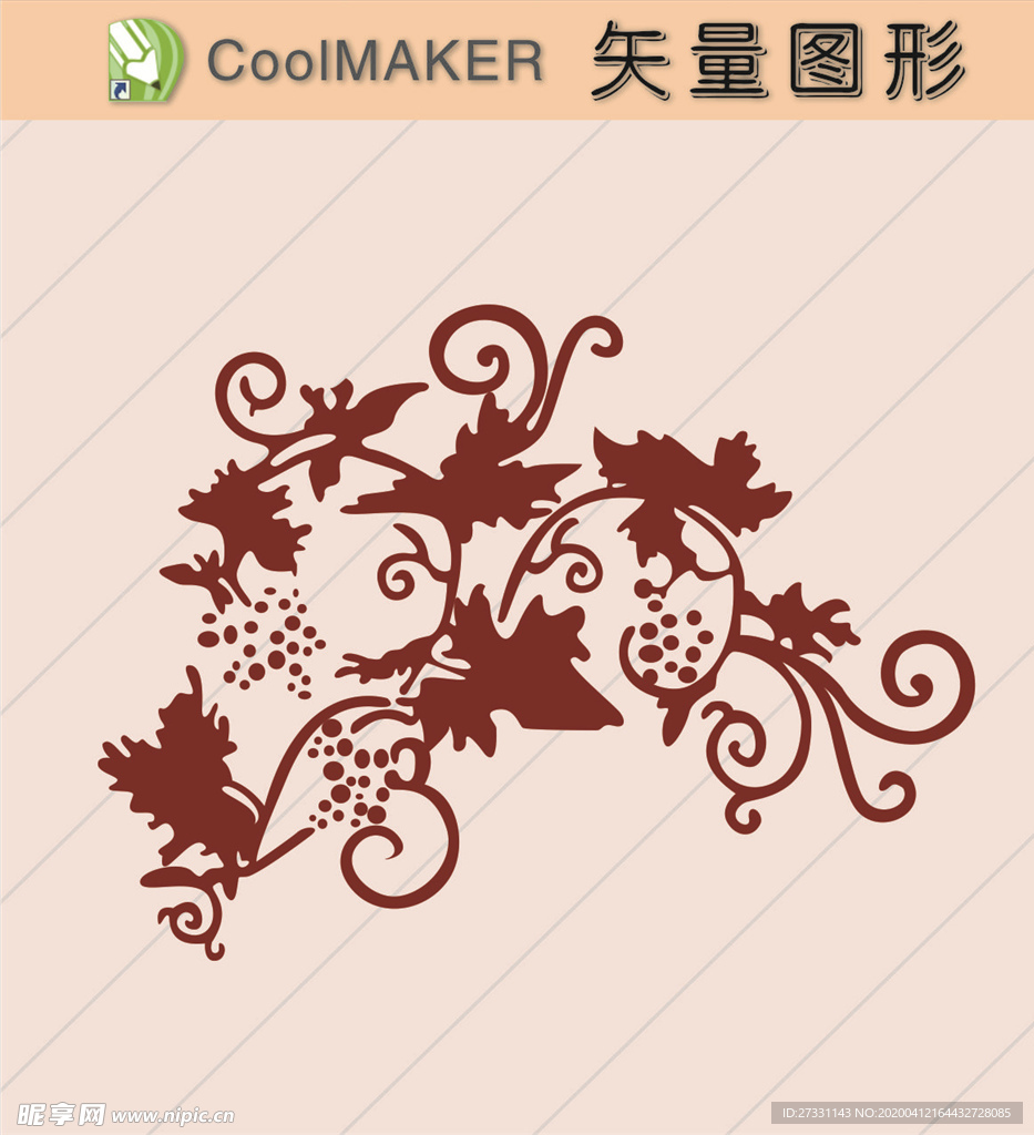 花草剪纸 花草壁纸 简洁手绘