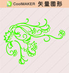 花草剪纸 花草壁纸 简洁手绘