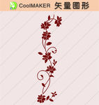 花草剪纸 花草壁纸 简洁手绘