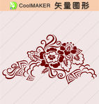 花草剪纸 花草壁纸 简洁手绘