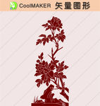花草剪纸 花草壁纸 简洁手绘