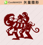 剪纸 壁纸 传统装饰 传统花纹
