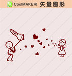 剪纸 壁纸 爱情  装饰花纹