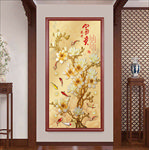 九鱼图玄关画