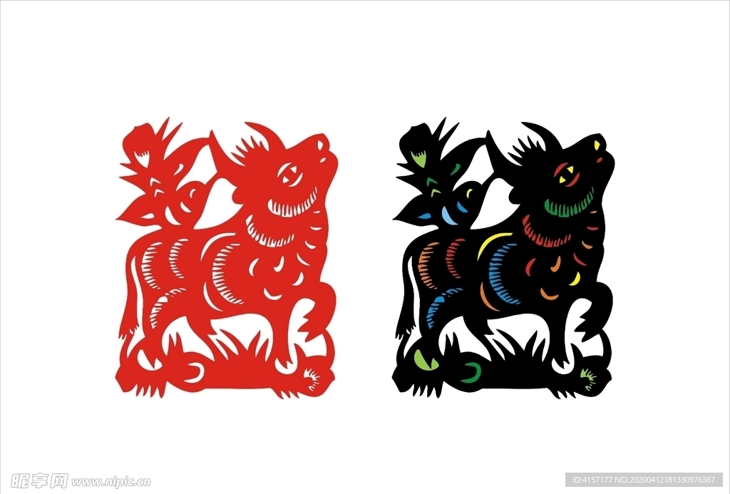 牛剪纸