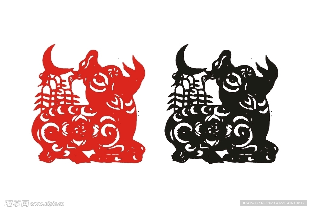 牛剪纸