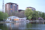 公园建筑外观水景