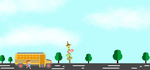 卡通户外马路公路背景