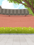 卡通墙壁街道背景