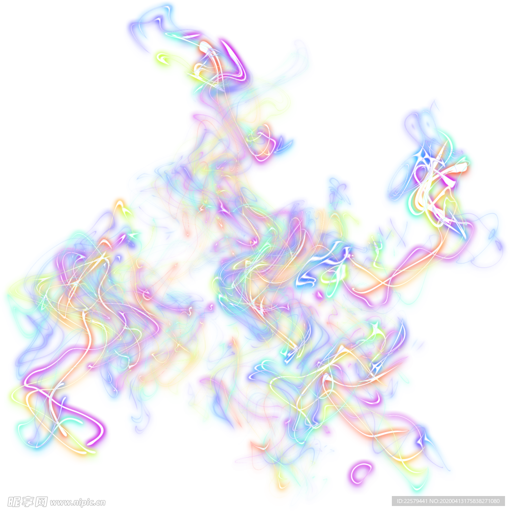 魔幻炫光绚丽彩色光晕高清免抠