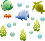 海底世界创意插图