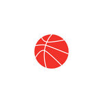篮球扁平化图标