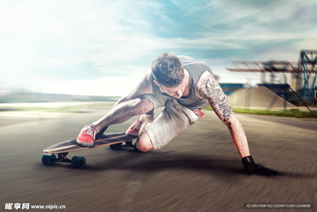 滑板休闲运动炫酷图片