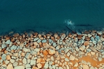 石头 石子  海边