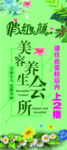 美容院展架   花   展架