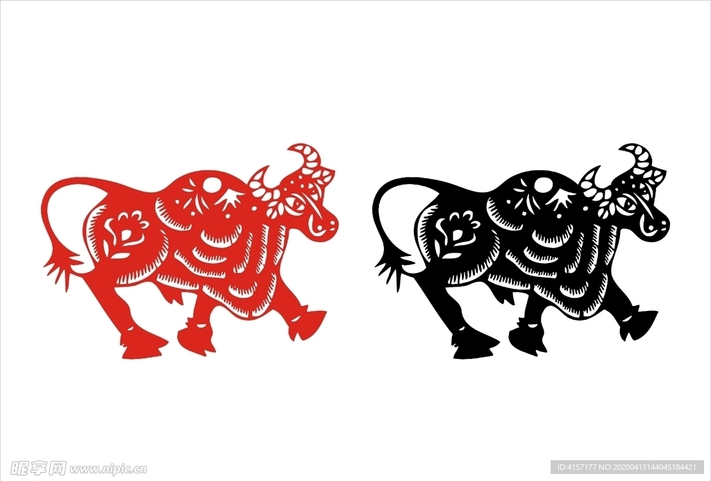 牛剪纸