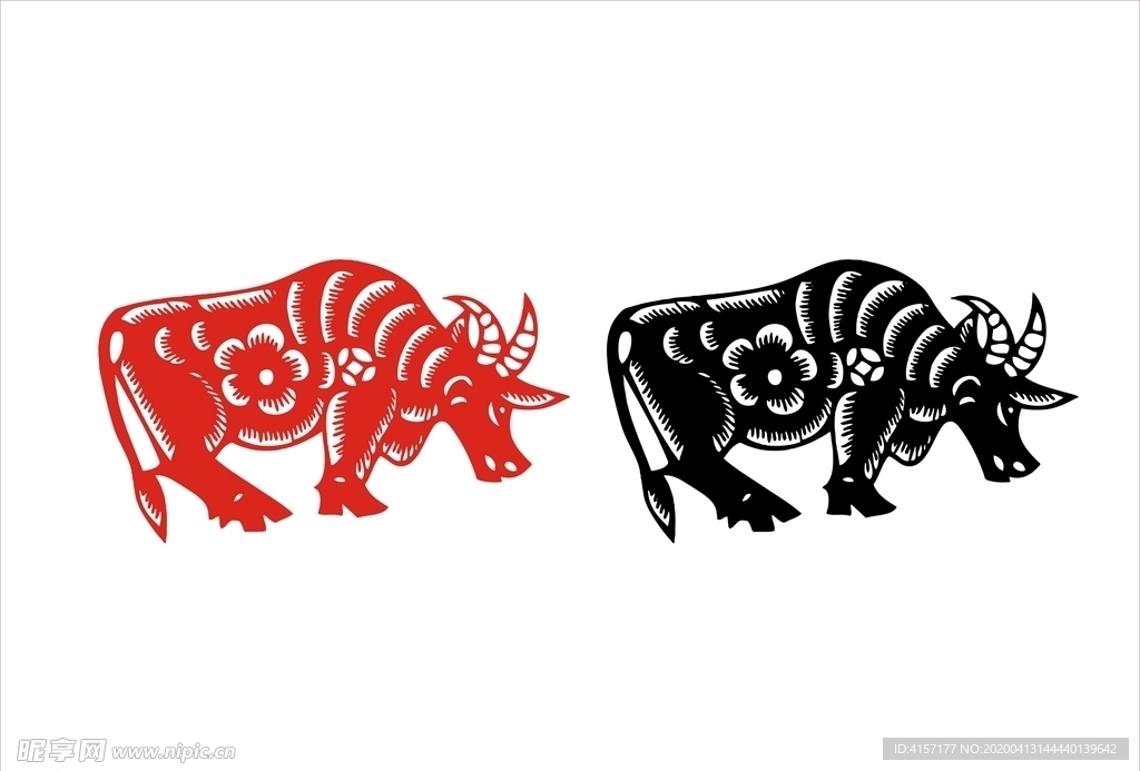 牛剪纸