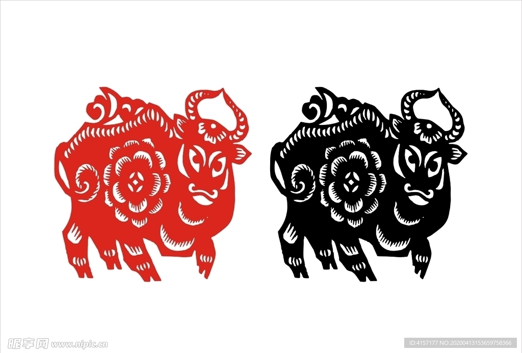 牛剪纸