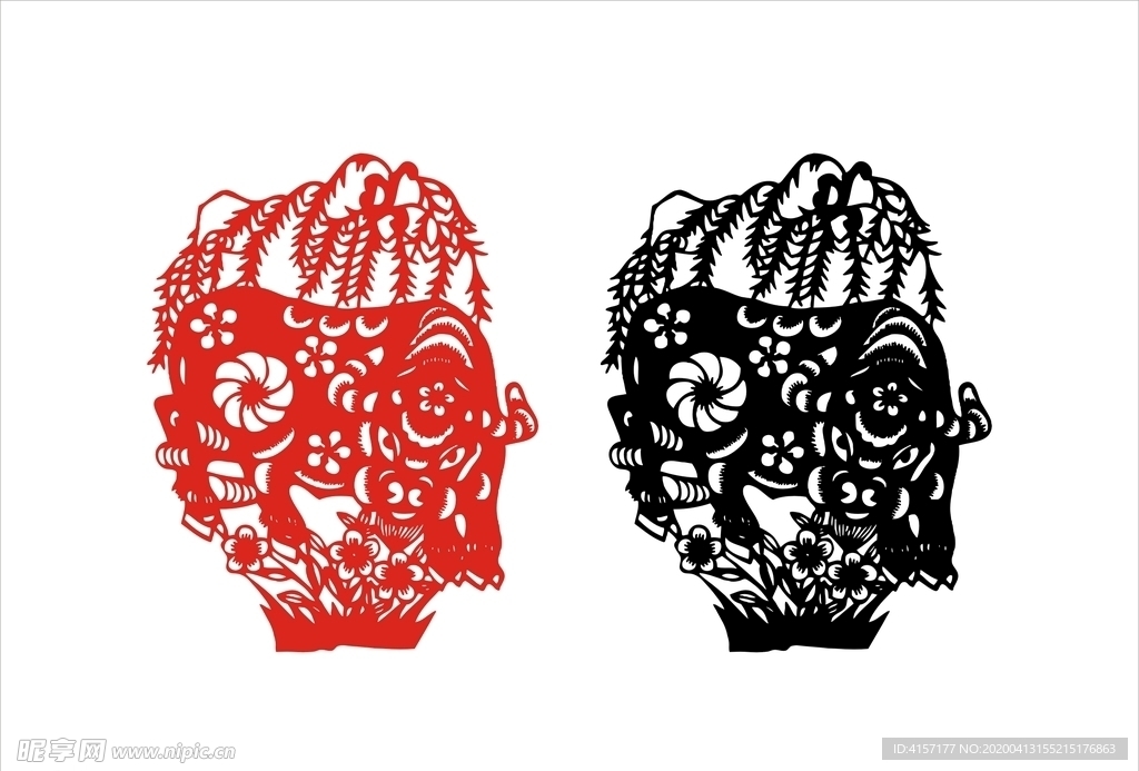 牛剪纸