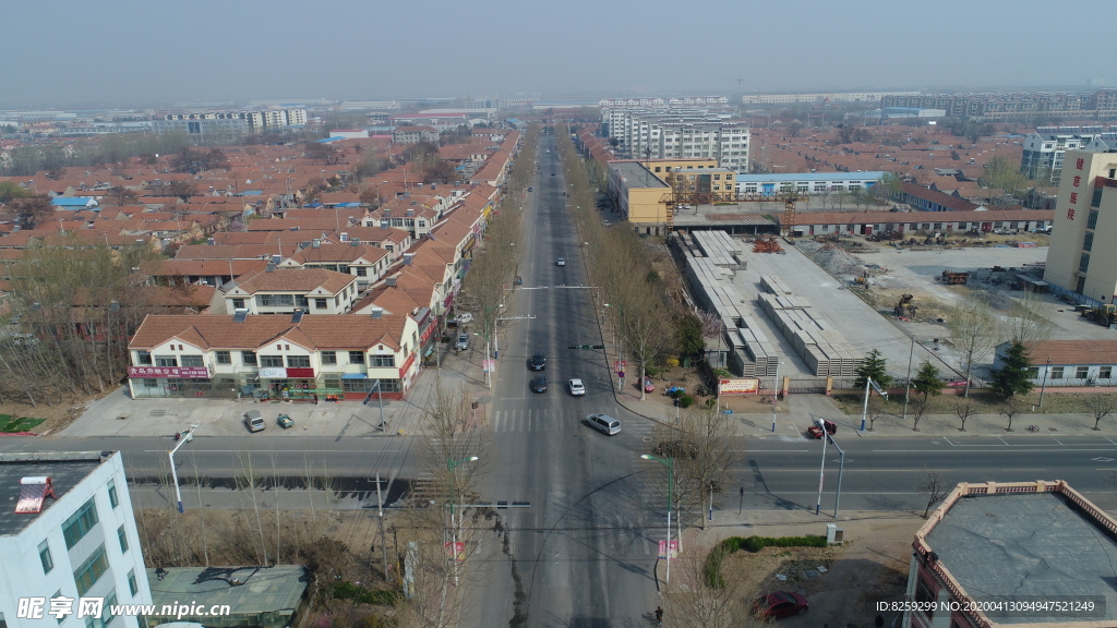 胶州路 高州路 航拍城区道路